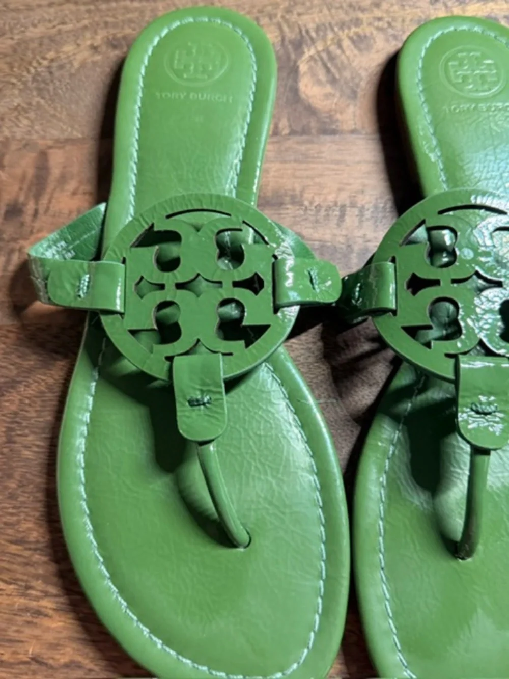 Tory Burch Green Miller Sandals 8